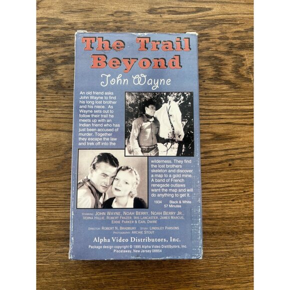 The Trail Beyond 1934 VHS Western John Wayne Noah Berry Jr. Classic Pre-Owned - Picture 2 of 3